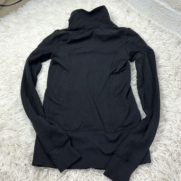 Lululemon Nice Asana Jacket Black / Pow Stripe Split Pea - Picture 5 of 6
